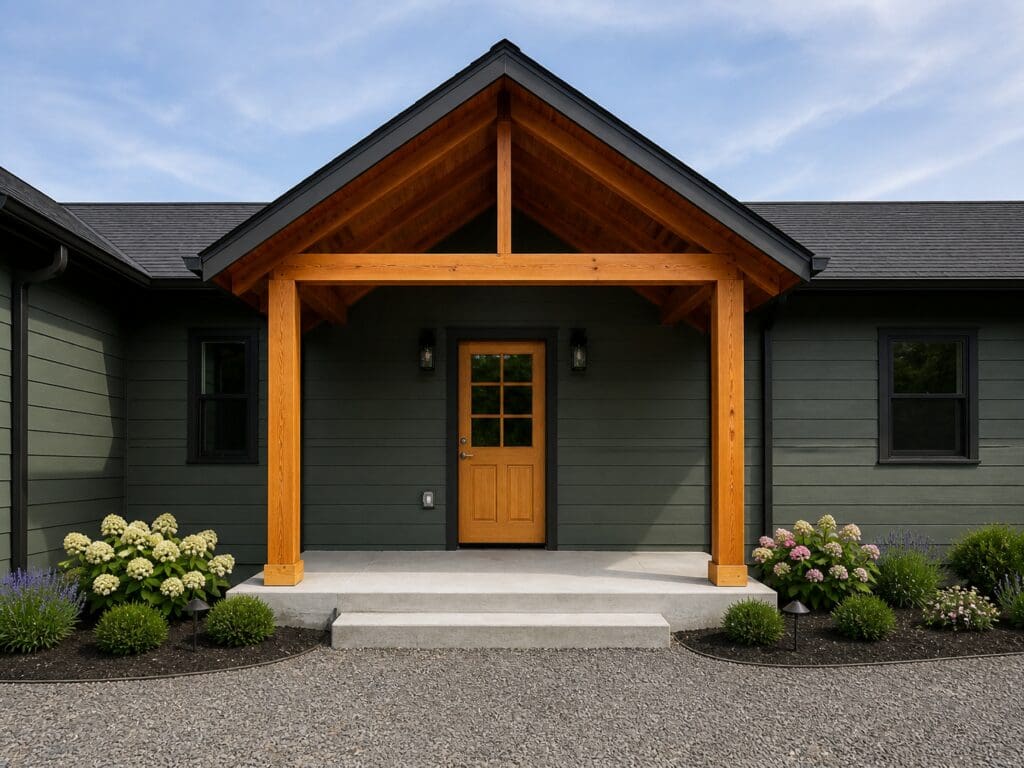 Whole home remodel and large addition by Rydman Enterprises transforming a 1950s home near Mt. Hood
