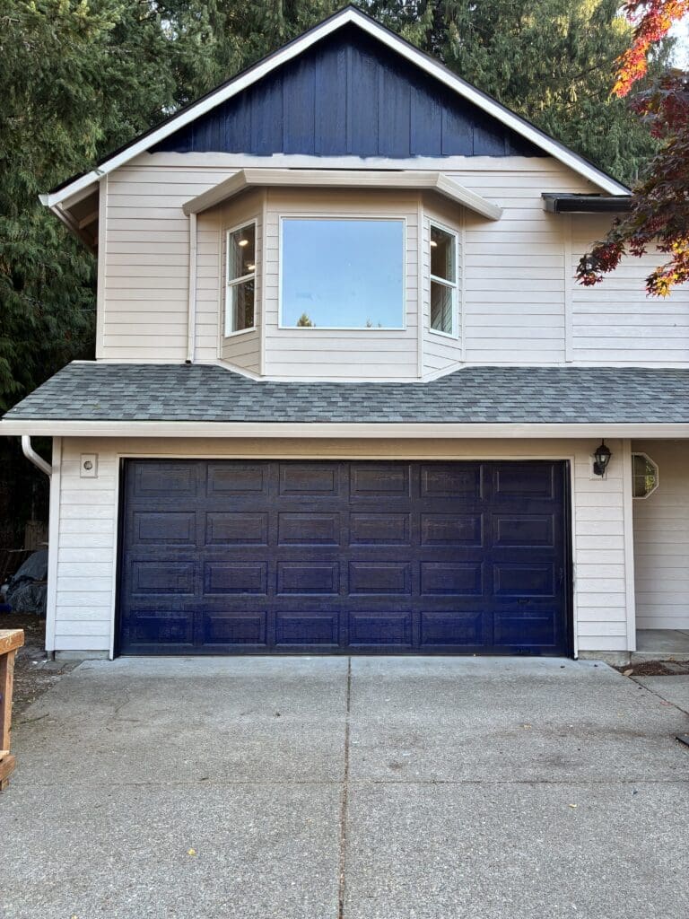 Second-story home addition built above an existing garage in Sandy, Oregon